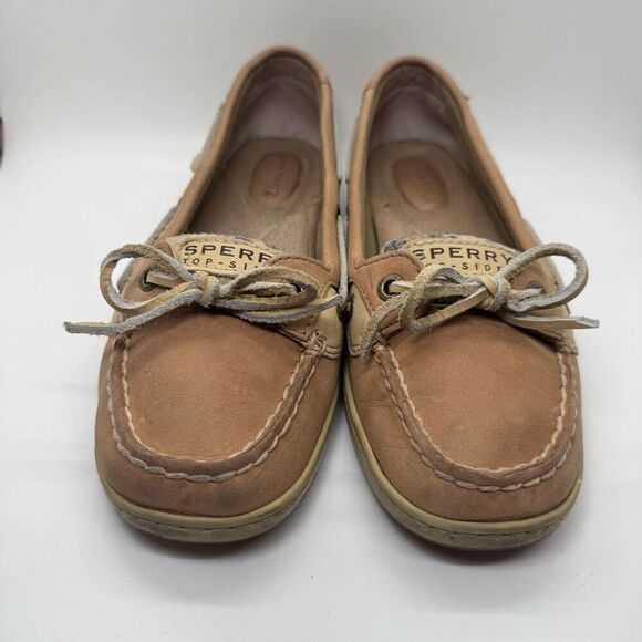 Sperry Angelfish Leopard Sequined Boat Shoes - Picture 2 of 9